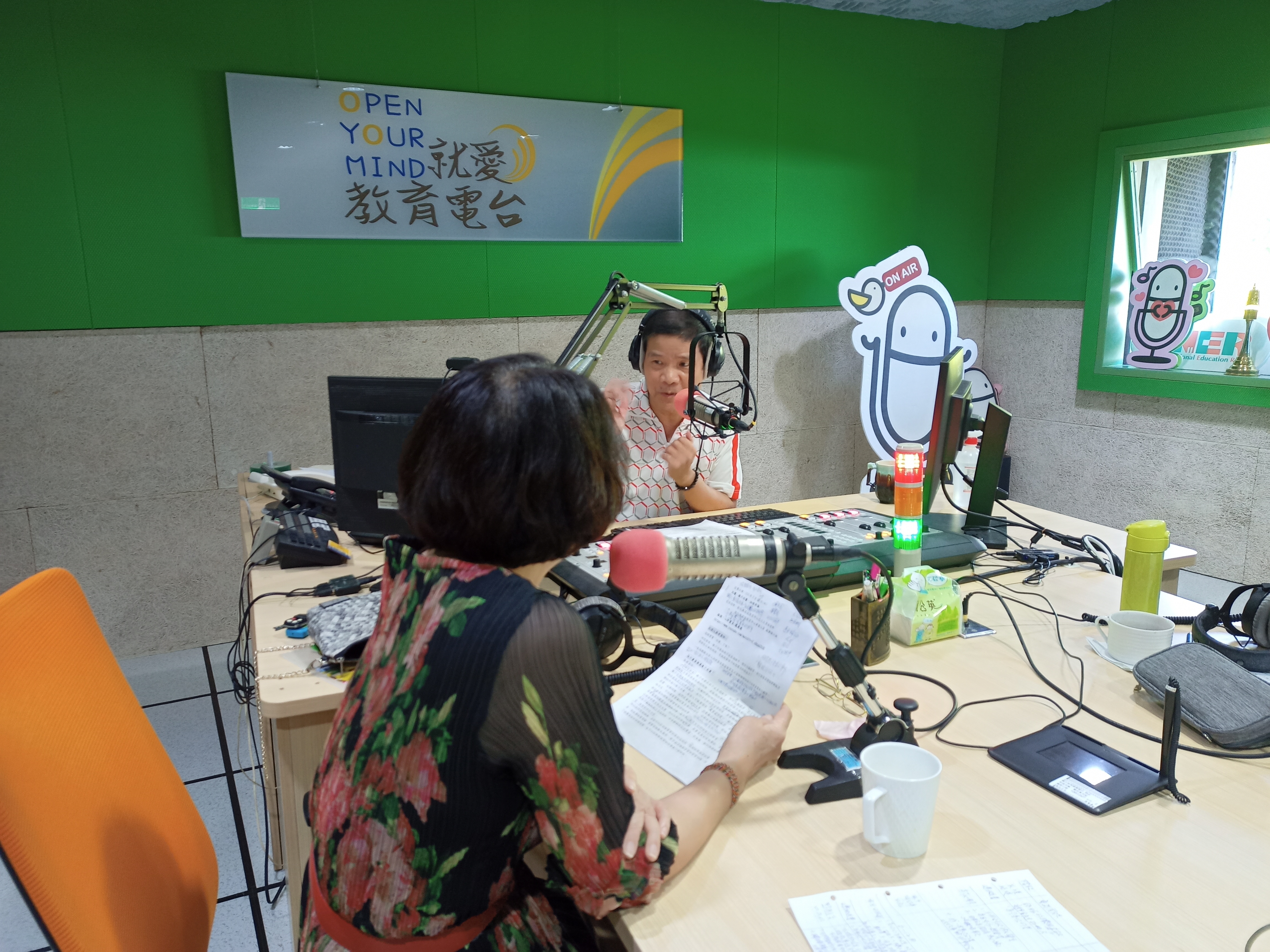 彰化縣家庭教育中心電臺宣導活動「親子共讀~加倍幸福」